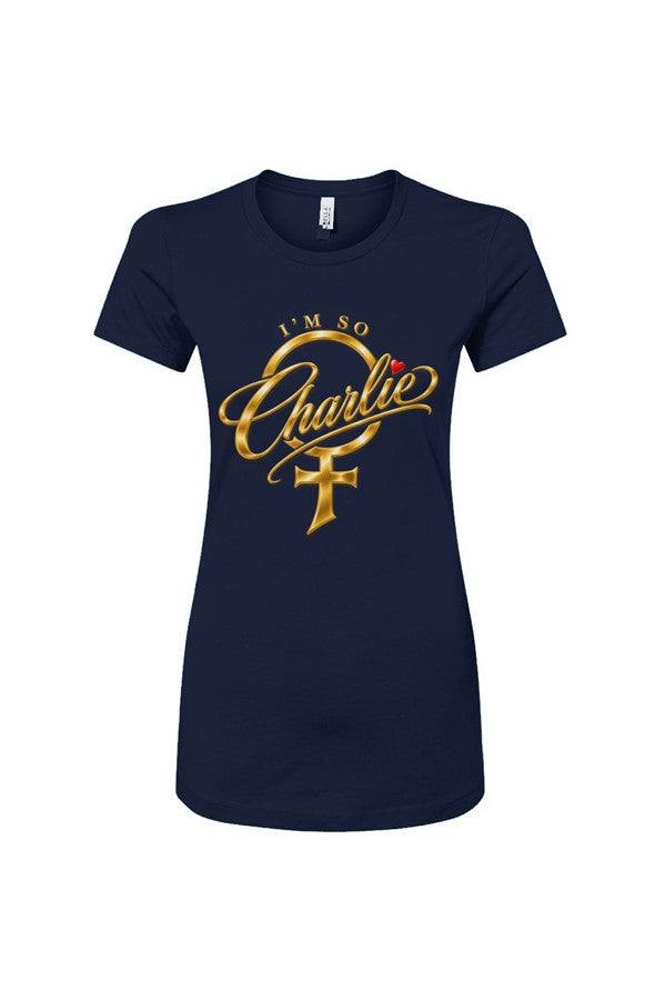 I 39 m So Charlie Women 39 s Slim Fit Tee
